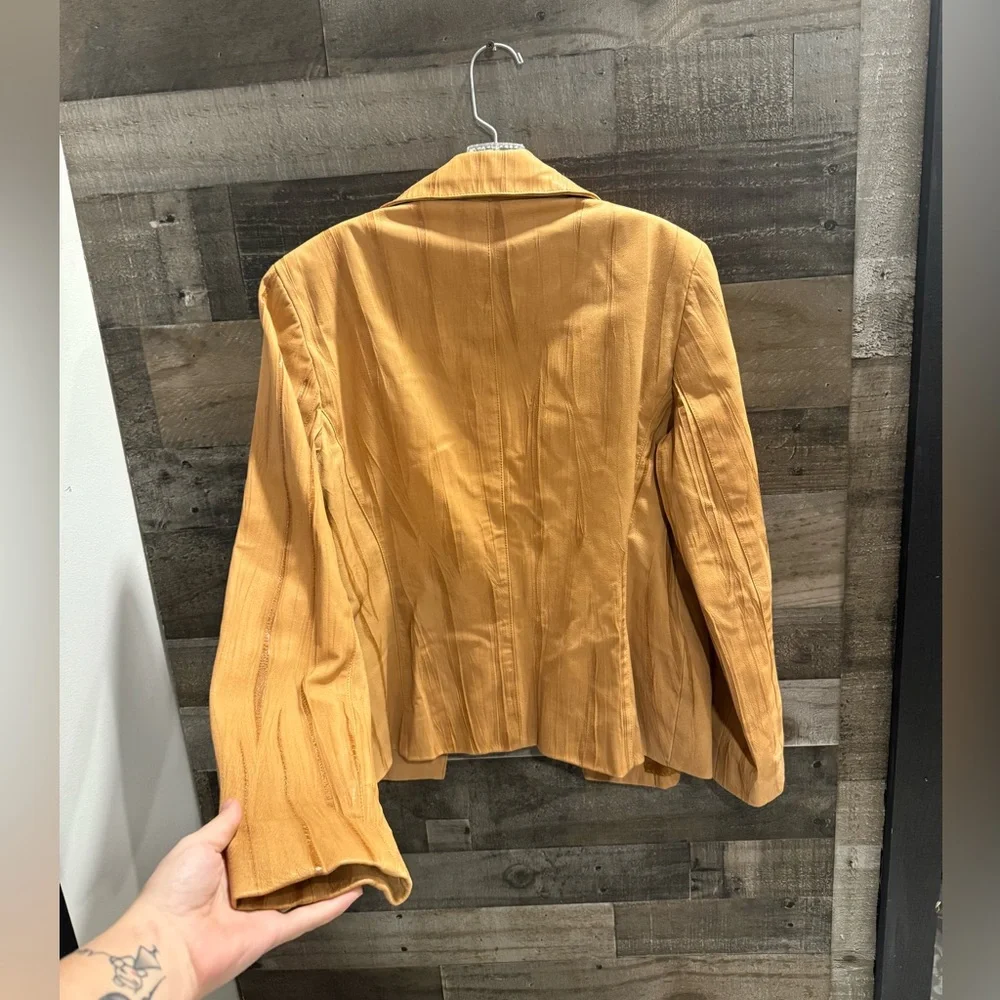 Lafayette 148 | Suede Open Leather Jacket - Picture 3 of 8